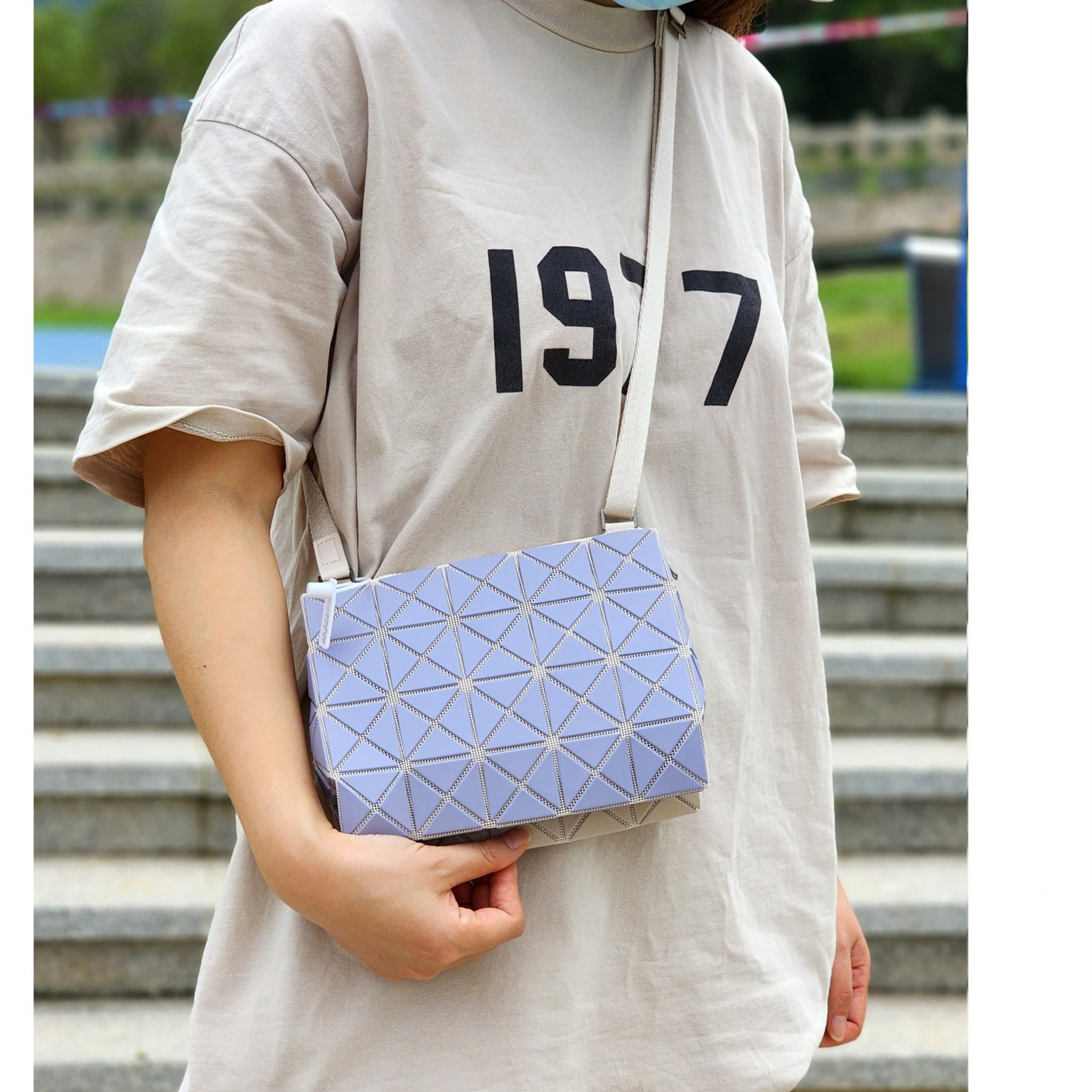 Picture of 2024 Original March New Gemini Color-matching Handbag Frosted Crossbody Small Square Box Shoulder Underarm Women's Bag