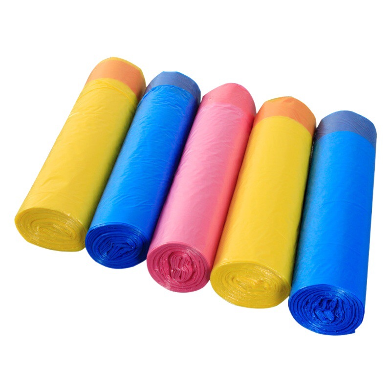 Disposable Drawstring Garbage Bag Household Portable Thickened Large Bundle Pocket Plastic Bag for Kitchen Hotel Office