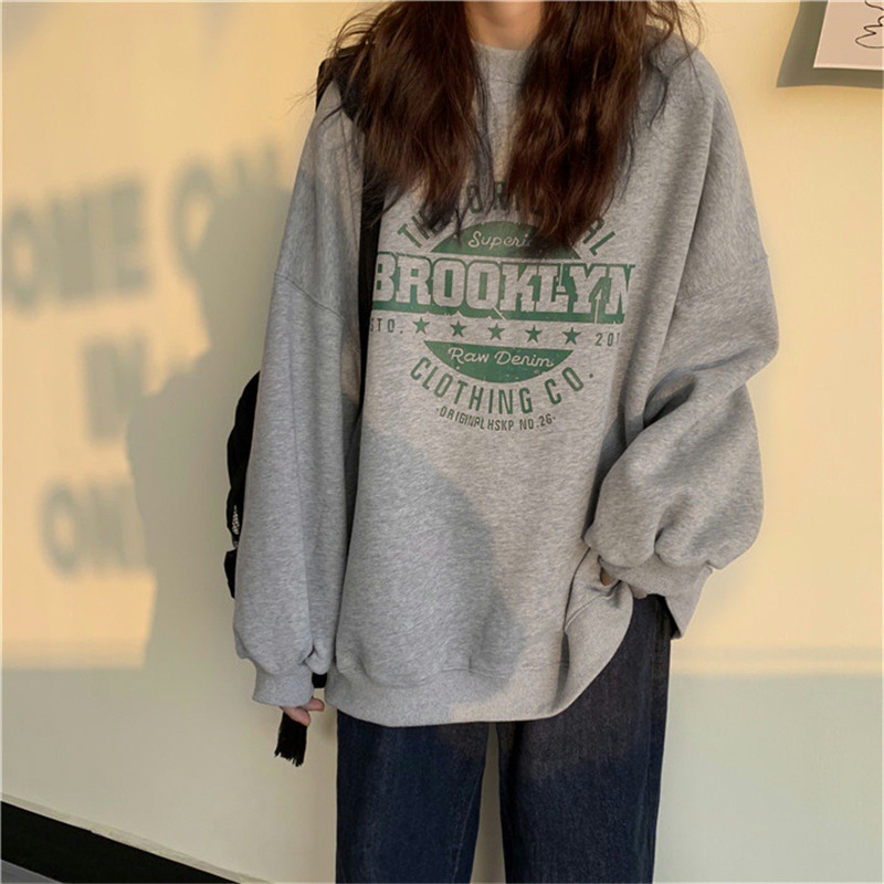 Picture of Women's Sweatshirt 2025 Autumn New Thin Hooded Jacket Ins Versatile Harajuku Style Loose Student Loose Top