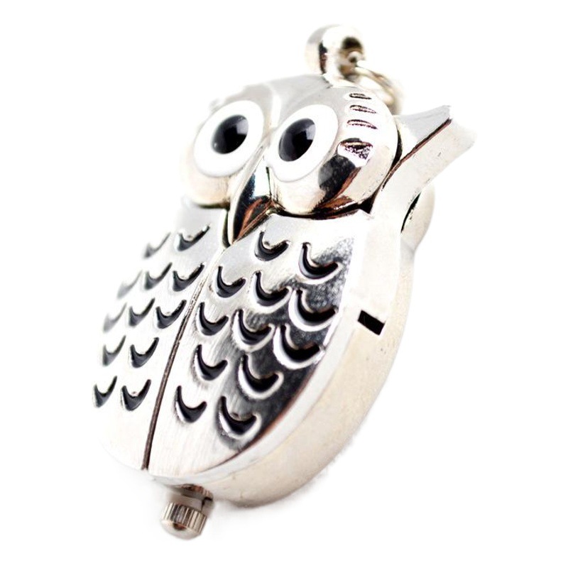 Boshiya new spot pocket watch wholesale small owl quartz pocket watch unisex casual necklace pocket watch