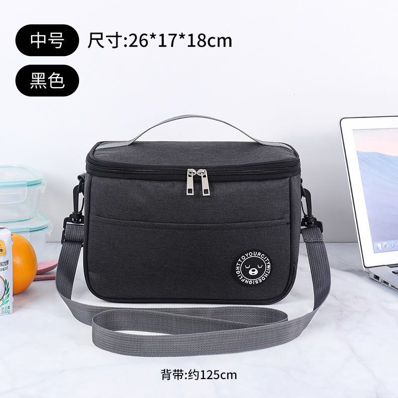 Picture of Lunch Box Handbag Square Insulation Bag Aluminum Foil Thickened Lunch Bag Large Capacity picnic bag for office workers and students with meals