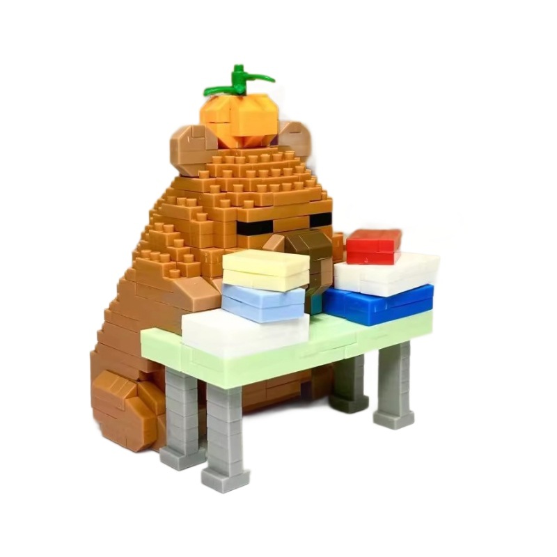Picture of Wholesale Worker Buddhist Capybara Water Capybara Building Blocks Creative Gift Ornaments Educational Assembly Toys Gifts