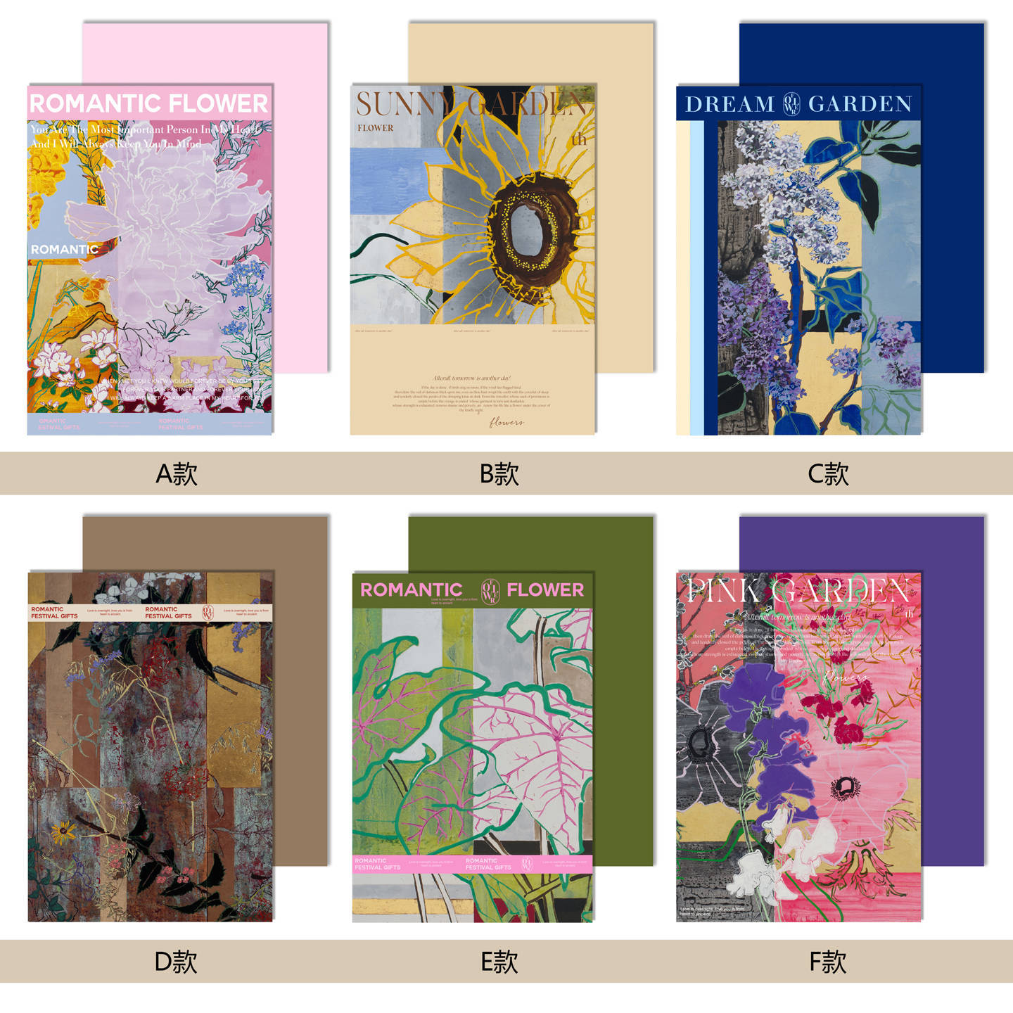 520 Valentine's Day New Style Oil Painting Romantic Atmosphere Paper Art Paper Flower Bouquet Wrapping Paper Materials