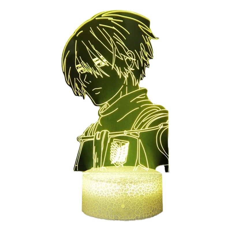 Attack on Titan Series Led Night Light Cool Dormitory Bedroom Tech-Style Decoration Atmosphere Lamp for Boys Creative