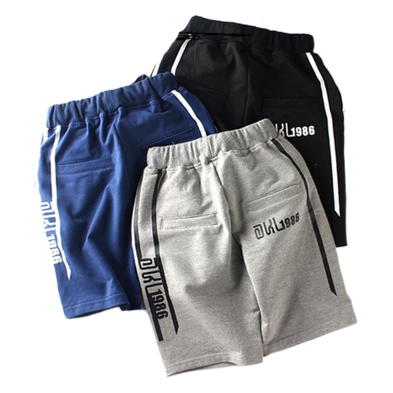 Children's pants 2023 summer Korean boys sports pants big children's cotton breathable pants children's shorts wholesale