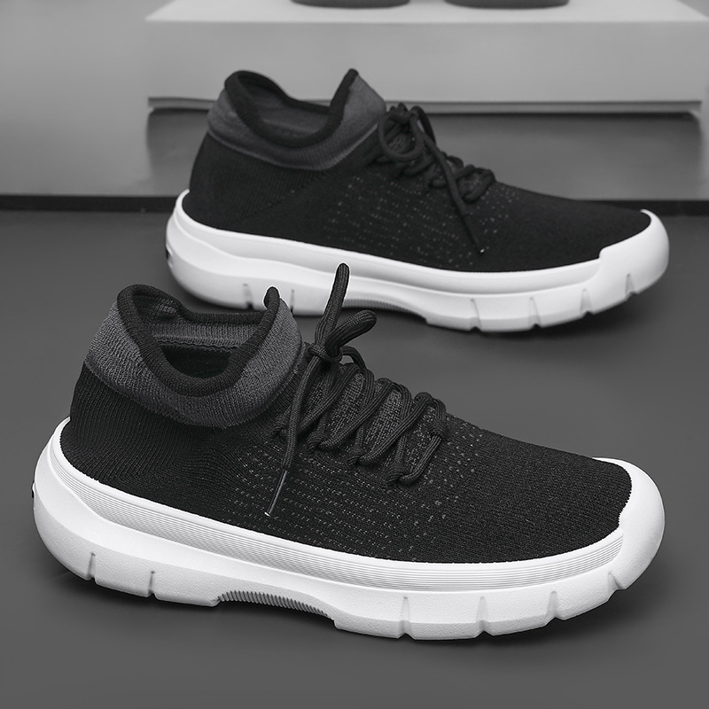 2024 new fly woven summer and autumn breathable sneaker men's pedal casual coconut shoes wholesale a generation of hair