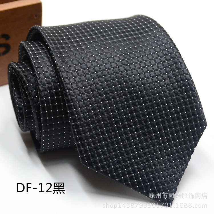 Picture of Tie business formal men's tie polyester yarn Arrow 8cm business tie