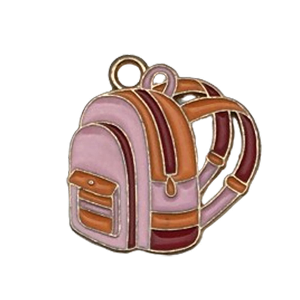 Picture of Cross-border DIY accessories alloy oil drop graduation season examination bachelor cap schoolbag size pen key chain pendant pendant