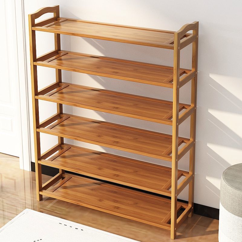 Simple shoe rack door home economical dormitory indoor storage artifact good-looking multi-layer dustproof bamboo small shoe cabinet