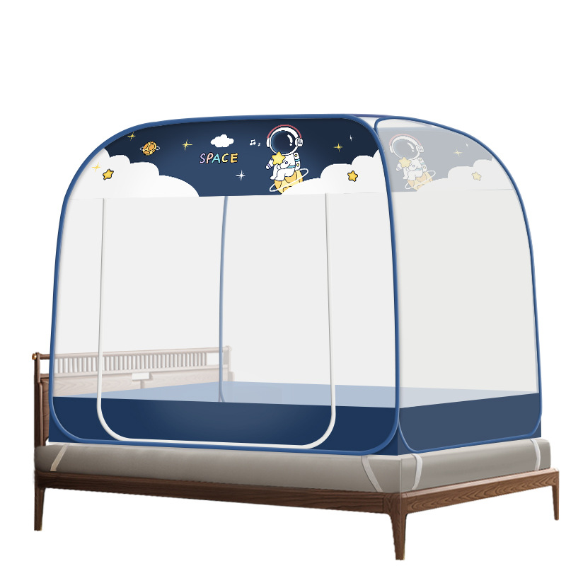 Picture of Yurt mosquito net installation-free cross-border household dormitory foldable zipper dustproof bottomless manufacturers a generation of hair