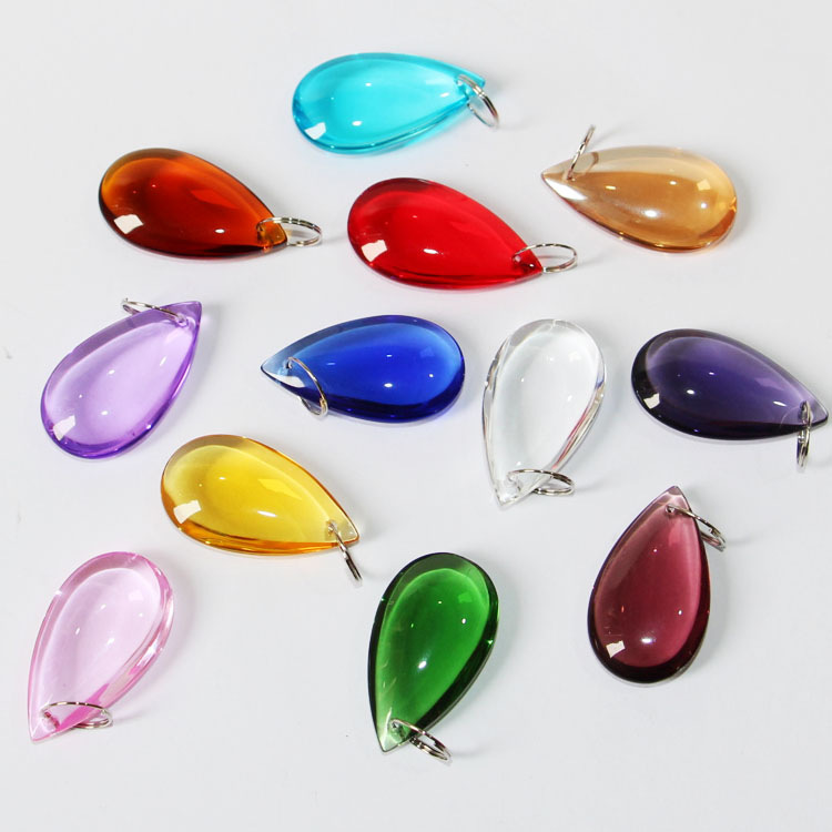 Bead Curtain Door Curtain Drop-shaped Pendant Handmade Beaded Accessories Family Curtain Crystal Lamp Decorative Loose Beads