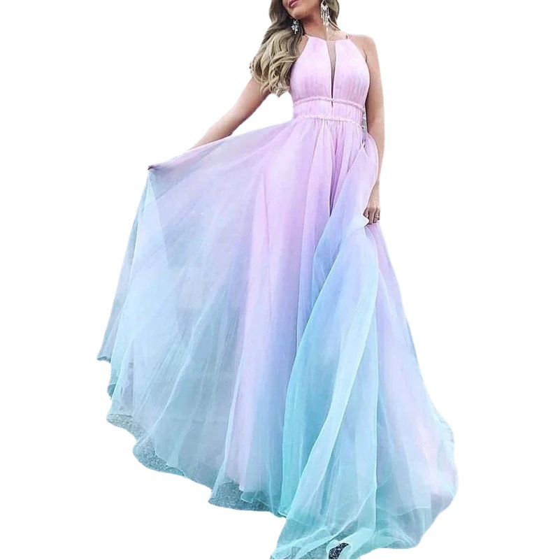 eBaywish AliExpress Europe and the United States cross-border explosions mesh dress dress