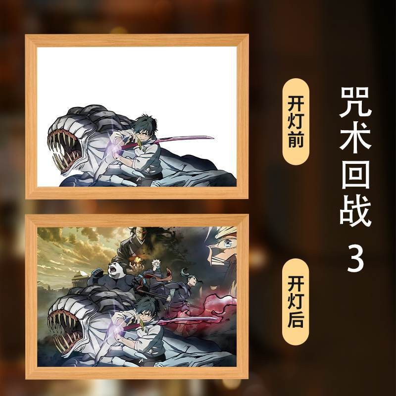 Picture of Spell Return Gojo Satoru Xia Youjie Light Painting Animation Two-Dimensional Bone Worker Creative Night Light Setup