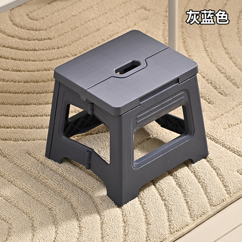 Picture of Plastic folding stool outdoor portable portable stool adult train Maza fishing stool shrink stool bath low stool