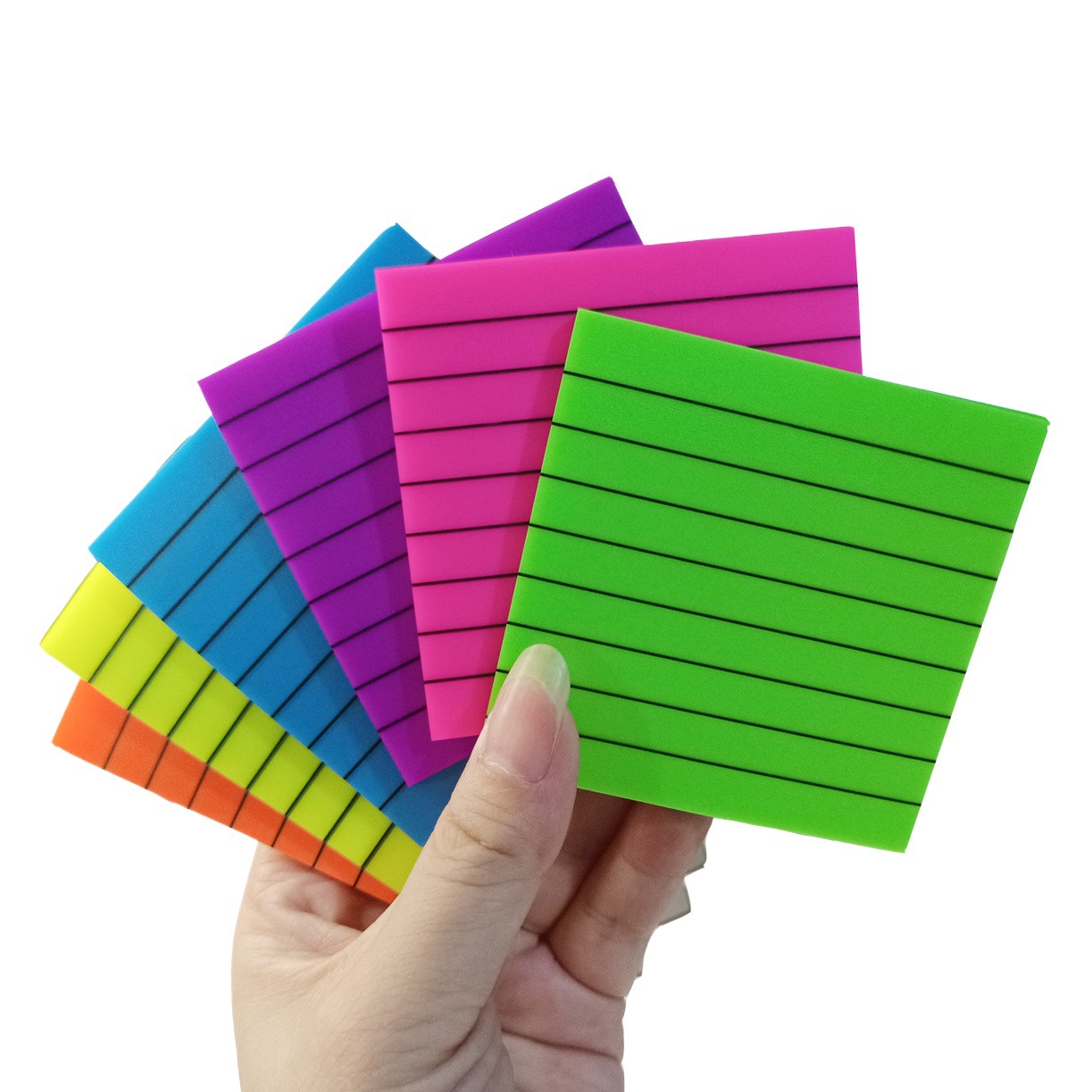 Colorful Transparent Sticky Notes Horizontal Clue Index Tabs Student Message Drawing Line Notes Waterproof Writable Transparent Writing Stickers