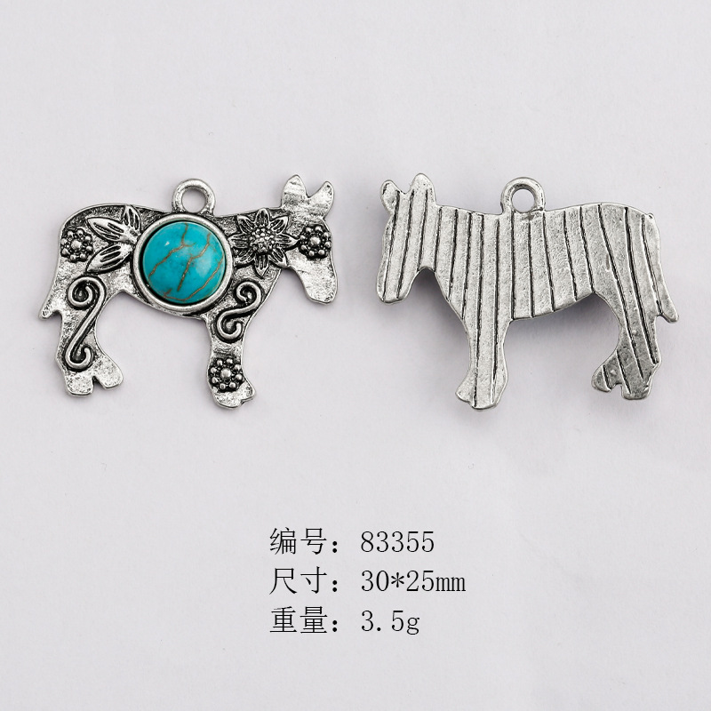 Picture of Cross-border Hot Selling European and American Style Vintage Native American Neajo Pine Stone Jewelry Accessories Imitation diy Pendant