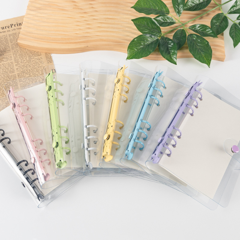 Binder storage book A5/A6/A7 color metal custom loose-leaf booklet PVC folder storage book
