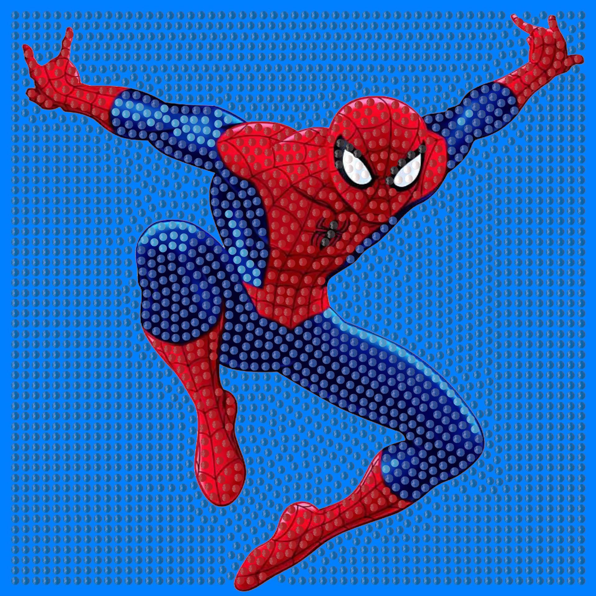 Picture of Original God New Diamond painting children student diy handmade diamond material package with frame Cartoon Cartoon educational toys