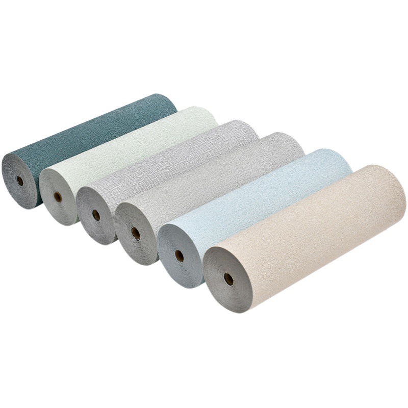 Wallpaper Self-Adhesive Waterproof and Moisture-Proof 3D Stereo Wall Stickers Gray Wall Special Wallpaper Bedroom Warm Cartoon Linen Stickers