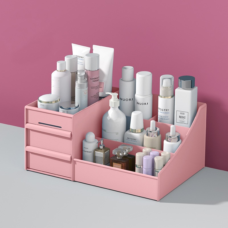 Picture of Drawer-type Desktop Stationery Organizer Sundries Storage Rack Storage Rack Desktop Cosmetic Storage Box