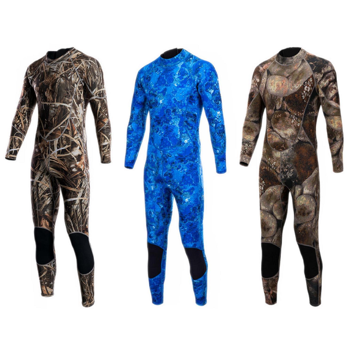 Diving Suit Men's 3mm Camouflage Thickened Cold-proof Warm Free Diving Deep Diving Fishing and Hunting Sea-driving Diving Suit Cold-proof Rescue