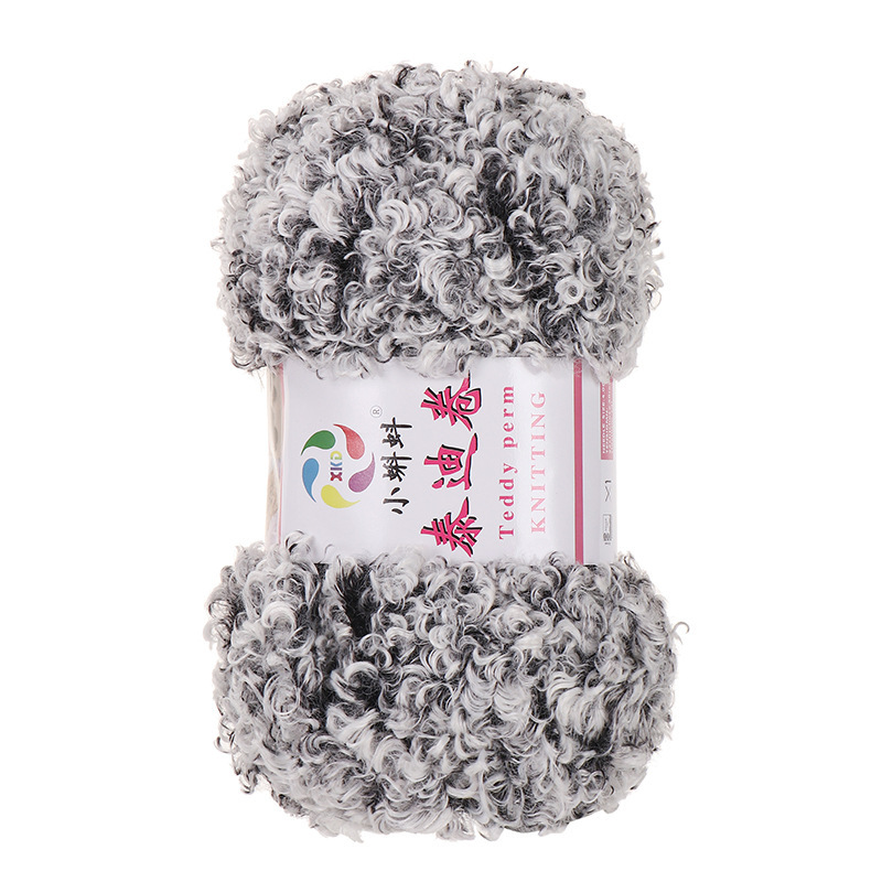 Picture of Wholesale Teddy Curly Wool Loop Thread Handmade DIY Loop Velvet Crochet Thread Hand Knitted Scarf Doll Thread