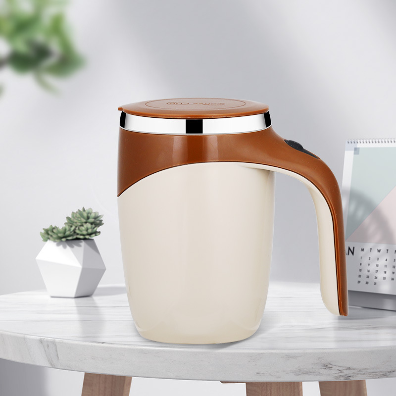 Picture of Lazy Coffee Mixing Cup Automatic Mixing Cup Magnetic Rotating Electric Milk Cup Mug 304 Stainless Steel