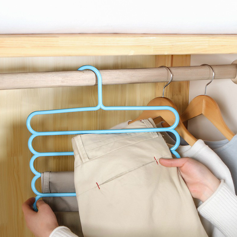 Picture of Solid Wood Wardrobe Hanger Non-Slip Clothes Support Household Multifunctional Scarf Pants Clothes Hanger Wooden Hanger