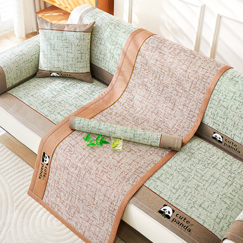 Rattan Mat Summer Sofa Cushion Summer Sofa Cold Mat Non-slip Sofa Mat Cover 2025 New Ice Silk Cover