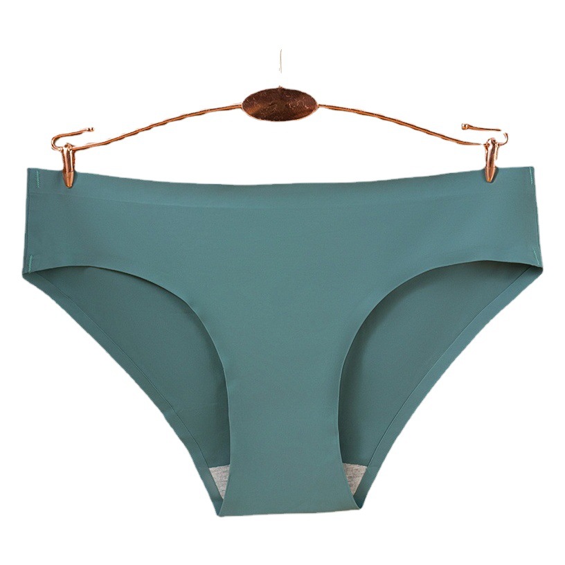 New seamless ice silk panties women's waist naked Ice Silk comfortable seamless breathable quick-drying cotton crotch wholesale