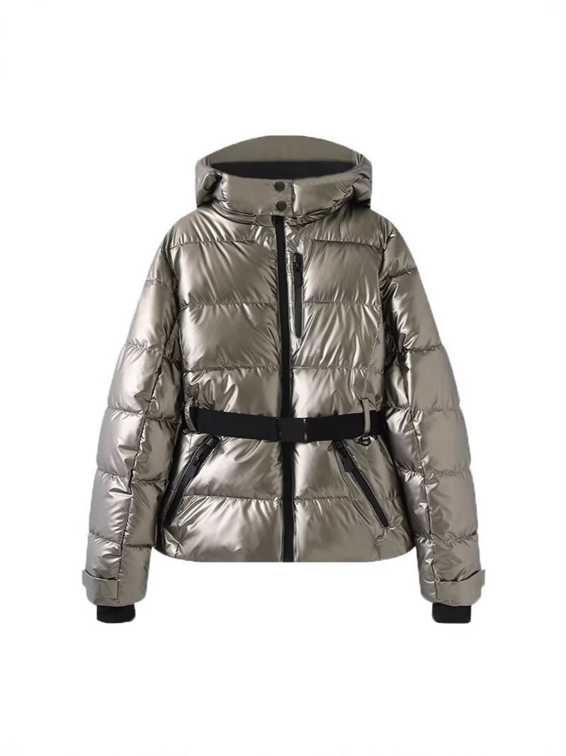 Picture of Cross-Border Aliexpress Hot-Selling Fashionable Ski Series Waist Hooded Versatile down Cotton Jacket for Women