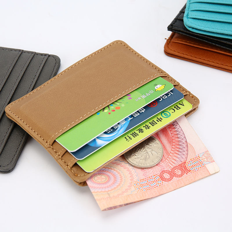 Picture of Cross-Border Carefully Selected Thin Card Holder Men's Small Card Holder Multi-Purpose Student Card Holder Credit Card Holder Bank Portable