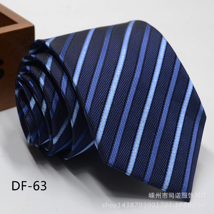 Picture of Tie business formal men's tie polyester yarn Arrow 8cm business tie