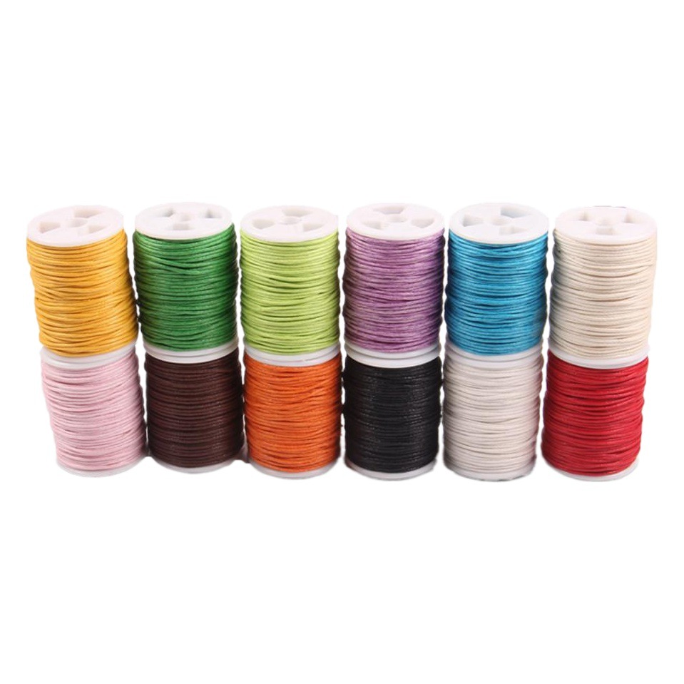 1mm Wax Rope 10 m 12 Color Explosions DIY Handmade Beaded Bracelet Necklace Wax Rope Woven suit