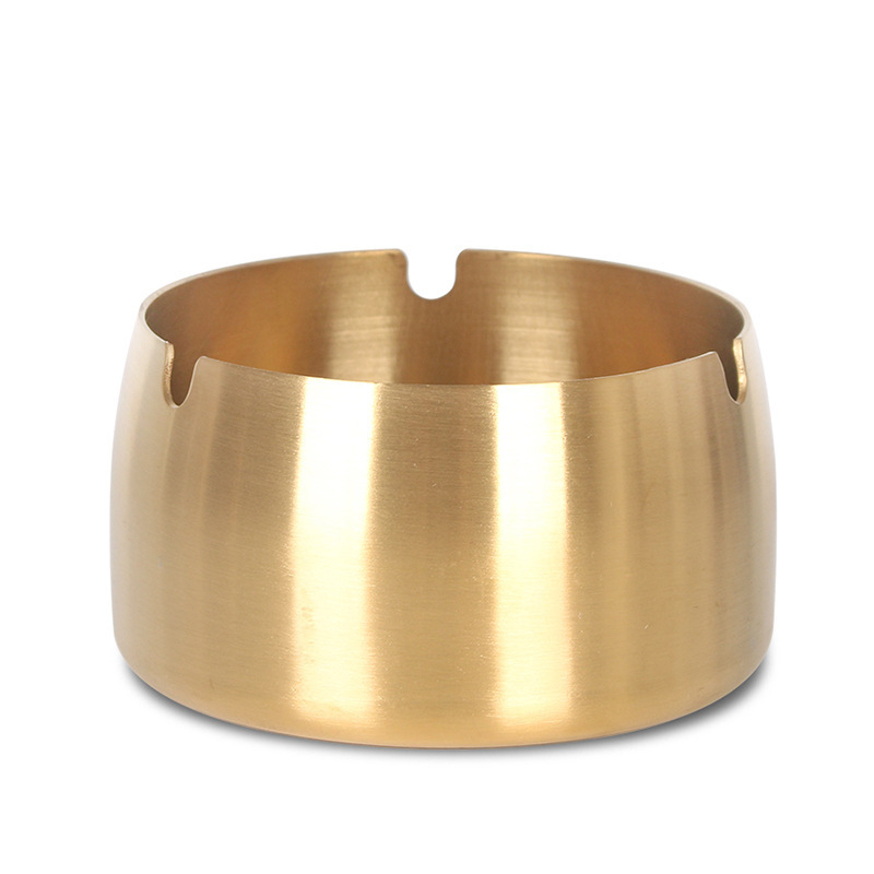 Picture of Wholesale Creative Personality Stainless Steel Ashtray Windproof Anti-fall Household Living Room Hotel Internet Cafe Restaurant Large Ashtray