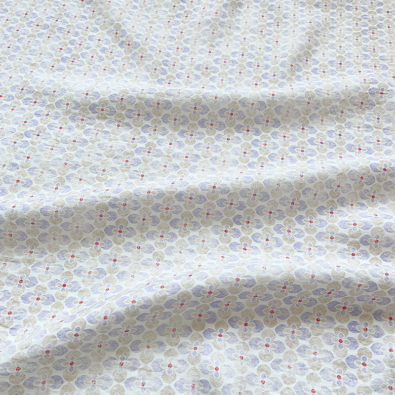 Picture of New Chinese-style Digital Printing Fabric Group Flower Small Floral Brocade Cotton Fabric Cheongsam dress Top Hanfu Fabric