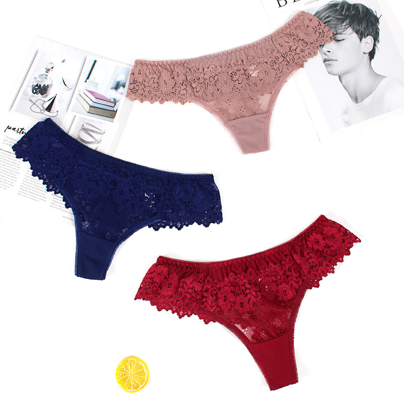 Picture of European and American Plus Size Lace Sexy Women's Underwear Cotton Crotch Girls' New Style