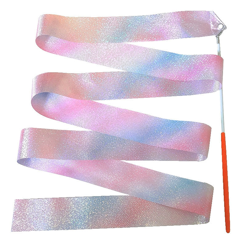 Flash Star Gymnastics Ribbon 2.4m 6m Ribbon Dance Ribbon Children's Toy Ribbon Throwing Dragon Ribbon Dancing