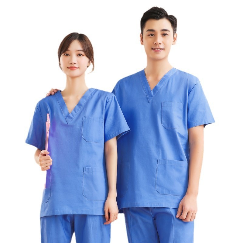 Hand-washing Clothes Women's Summer Thin Short-sleeved Pure Cotton Operating Room Nurse Work Clothes Doctor's Hand-brushing Clothes Long-sleeved Surgical Clothes