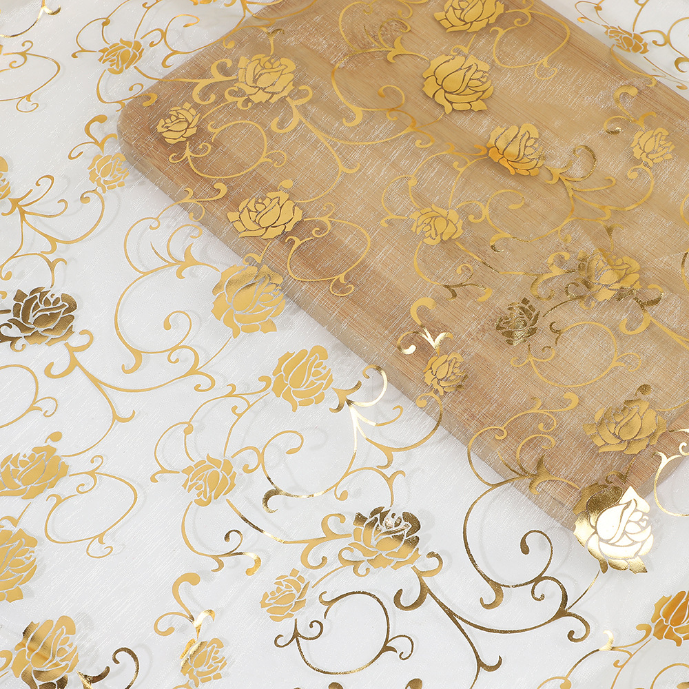 In-Stock Champagne-Colored Rose Gold Organza Stage Costume Fabric Internet Celebrity Background Cloth Organza Toy Decoration Fabric