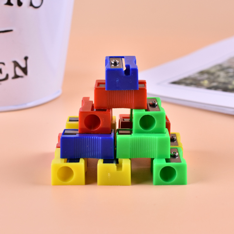 Picture of Single Hole Small Square Pencil Sharpener Small Pencil Sharpener Pencil Sharpener Primary School Student Stationery Wholesale Kindergarten Small Prizes