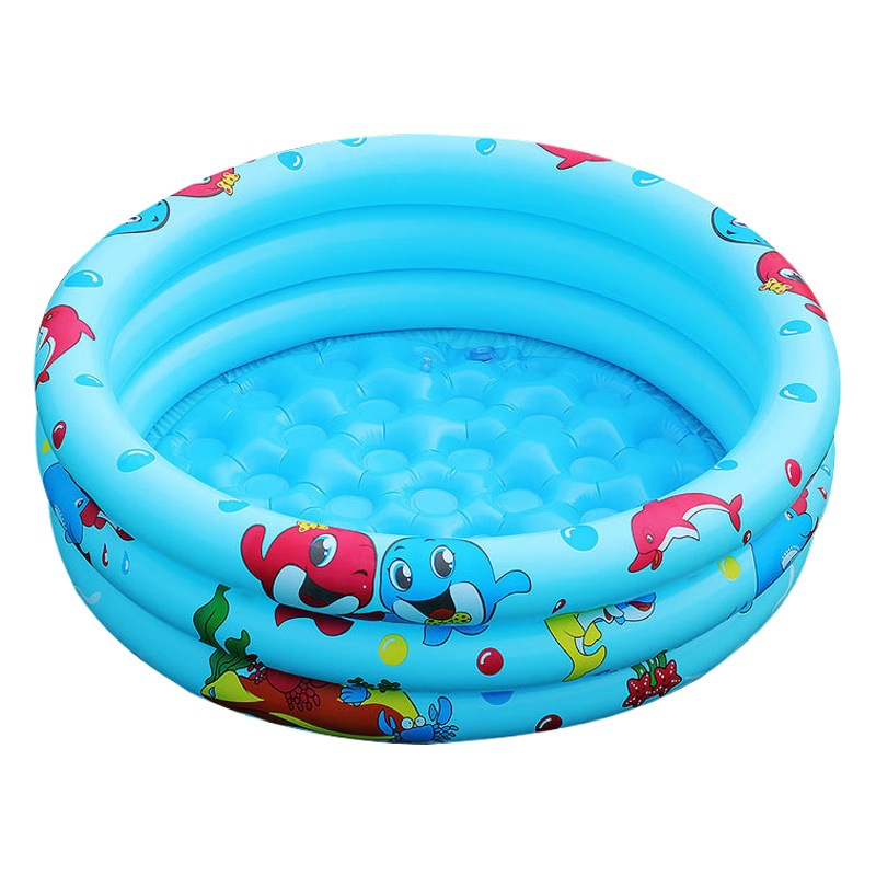 Picture of Baby Family Pool Safety and Environmental Protection Cartoon Bubble Bottom Swimming Pool Color Ocean Ball Pool Children's Water Play Toys