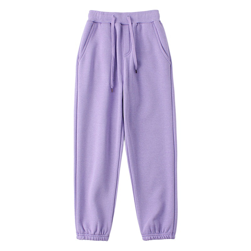 Picture of Autumn and winter Korean version of the new children's fleece-lined pants big children's solid color all-match warm pants girls' pants generation