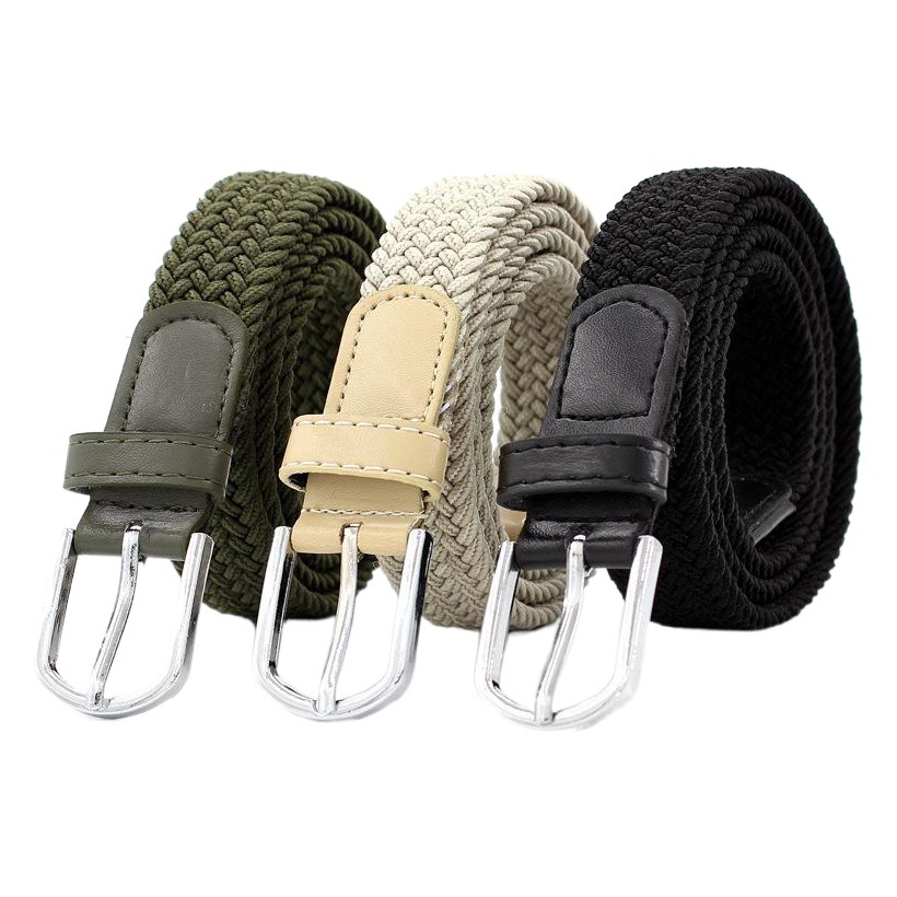 Women's Korean fashion elastic woven belt unisex student Joker decorative belt a generation of hair