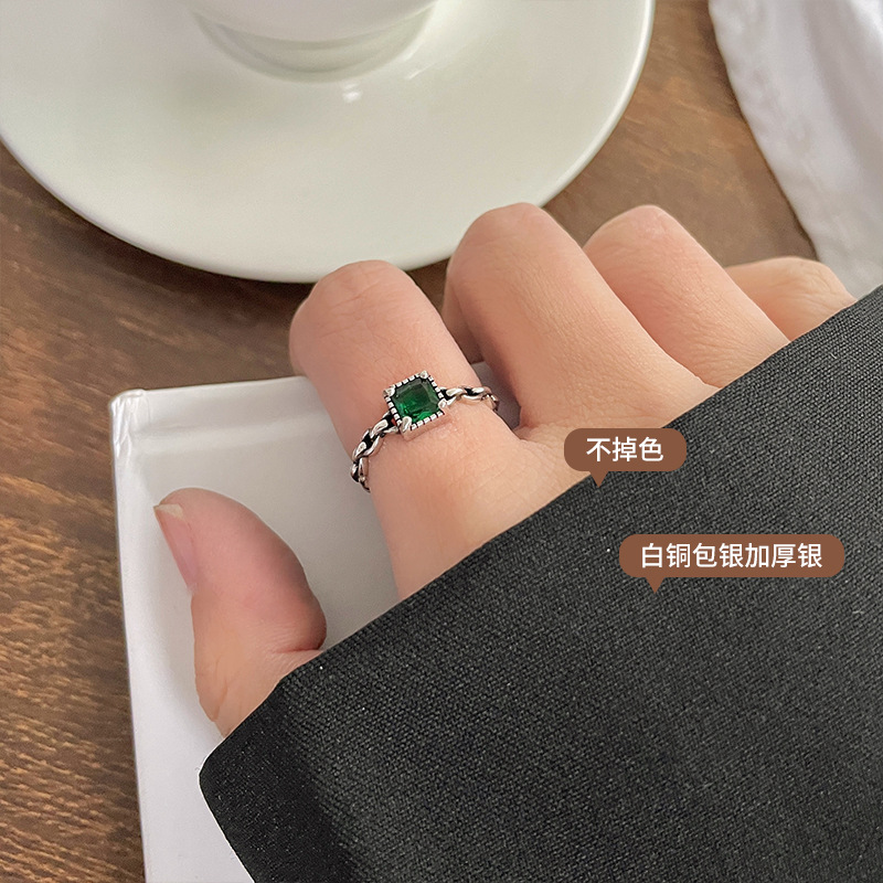 Picture of Lan zhi tai silver simple personality light luxury temperament net red hand jewelry wholesale opening 925 sterling silver ring does not fade