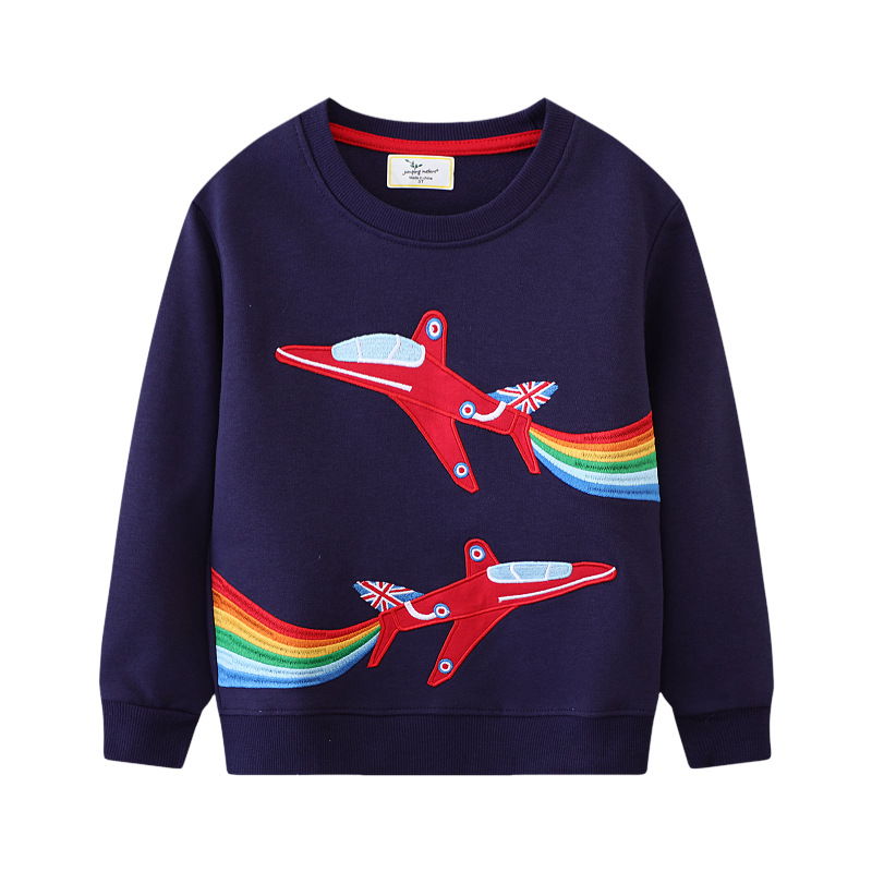 Autumn European and American Style New Kidsren's Sweatshirts, Kidsren's Trendy Round Neck Pullover, Cross-Border Export Kidsren's Sweatshirts