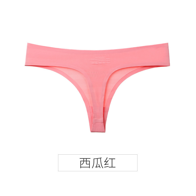 Picture of Explosions ice silk seamless thong women pure wind European and American women sexy tback foreign trade T pants sports fitness