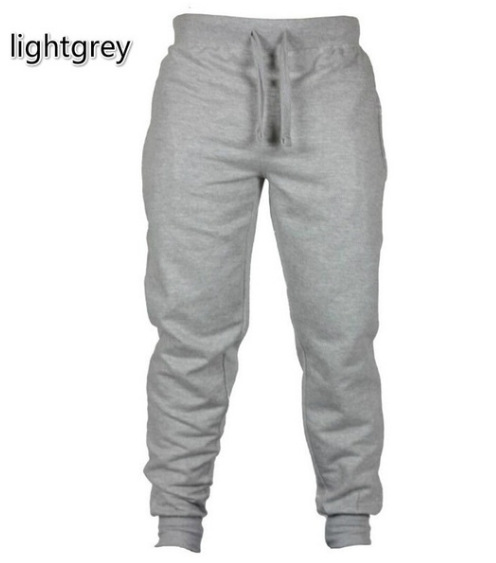 Picture of Men's casual solid color all-matching sweatpants spring and autumn sports breathable harem pants fashionable all-matching ankle-tied pants