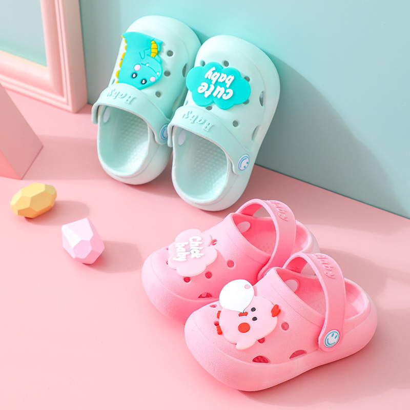 Picture of Children's Slippers Summer Boys' Indoor Non-Slip Household Cartoon Baby Girl Soft Bottom Toddler Sandals