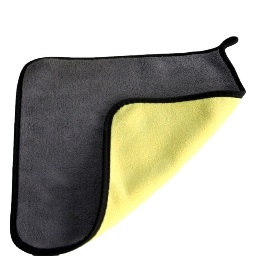 Double-Sided Thickened Car Wash Towel, Fine Fiber, Soft, Absorbent, Cleaning Cloth That Does Not Damage Car Paint, Car Wiping Towel, Car Wash Towel